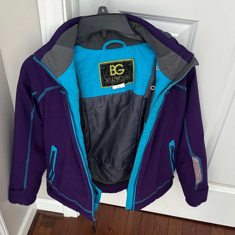 BG Kids Purple and Blue Puffer Jacket